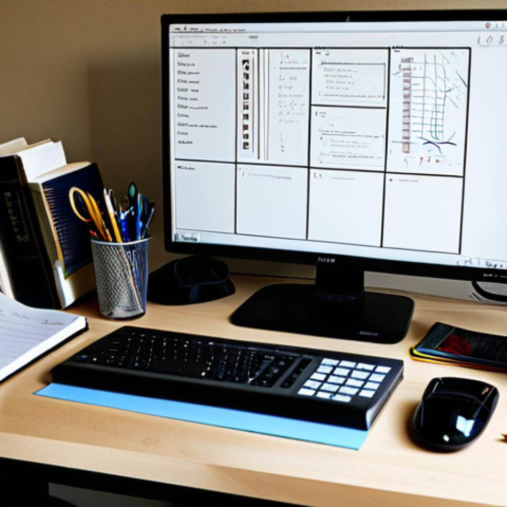 전자기술사 시험 준비 체크리스트 - Organized Study Space**
"A well-organized desk with electronics textbooks, a circuit diagram, a cal...