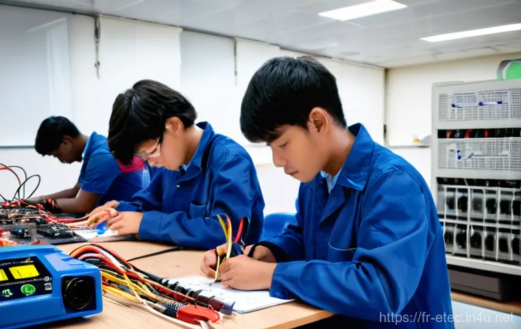 전자기술사 필기시험 과목별 예상 난이도 - **Prompt: Focused BTS Électrotechnique students engaged in the E4 "Conception et Industrialisation" ... 전자기술사 필기시험 과목별 예상 난이도 - **Prompt: Focused BTS Électrotechnique students engaged in the E4 "Conception et Industrialisation" ...