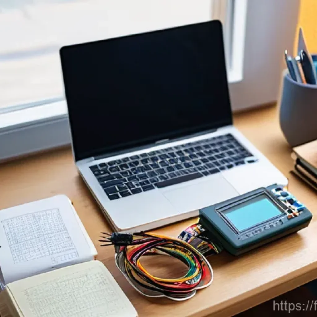 전자기술사 필기시험 마무리 학습 팁 - **Prompt:** "A diverse young female student, in her early twenties, is deeply focused at a clean, we...