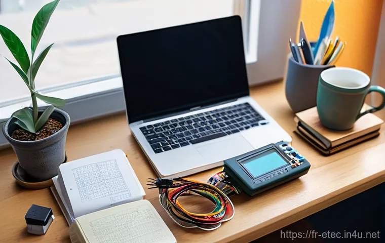 전자기술사 필기시험 마무리 학습 팁 - **Prompt:** "A diverse young female student, in her early twenties, is deeply focused at a clean, we...