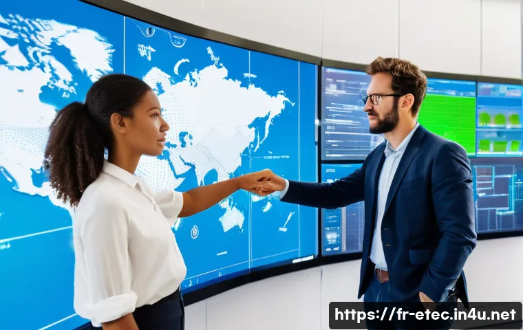 전자기술사와 공기업 취업 - **Prompt:** A group of diverse French electrical engineers, both men and women, in a brightly lit, m...