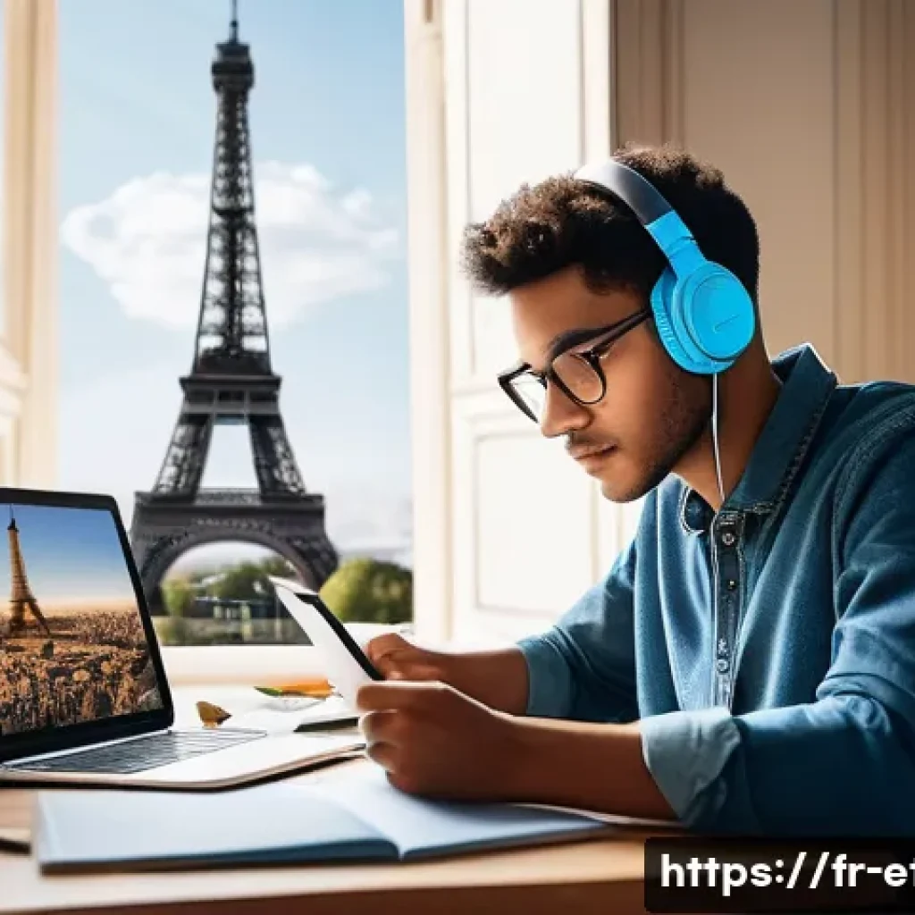 전자기술사 시험 대비 공부 방법 - A focused young adult French engineering student studying electronics in a cozy Parisian apartment, ...
